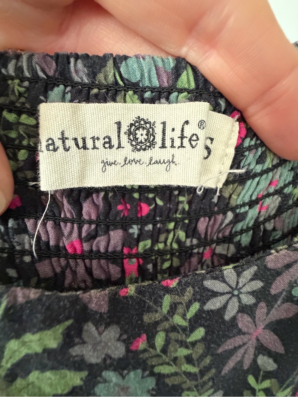 Natural Life Eliza Maxi Dress in Indigo Chestnut Floral - Picture 6 of 6